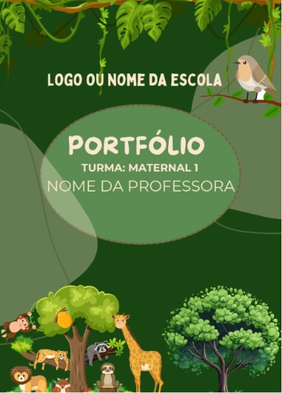 Modelo de portfólio natureza